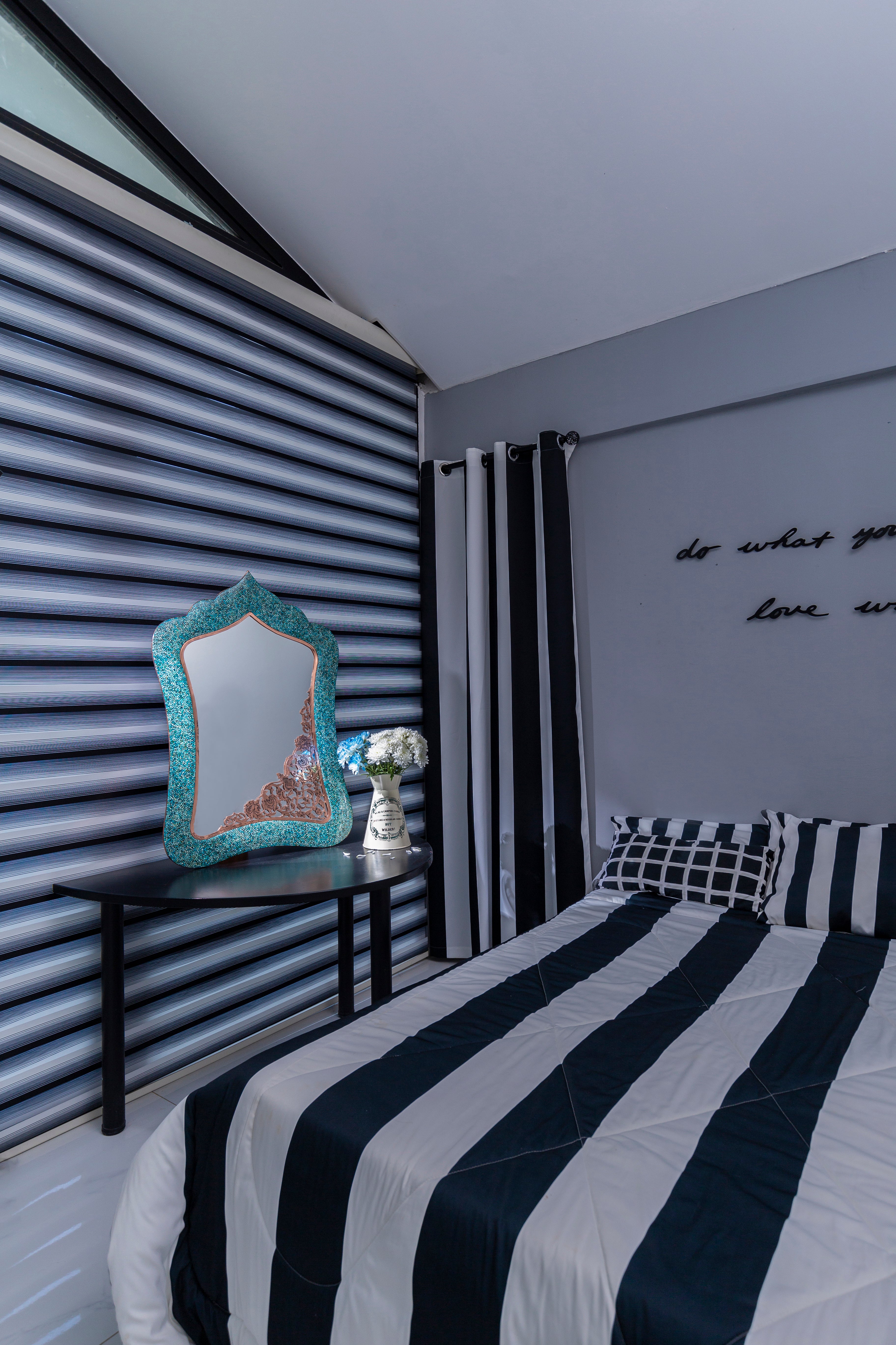 Super Rectangular Turquoise Mirror